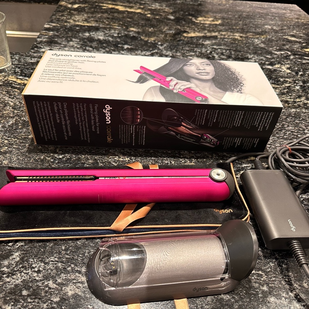 Dyson Corrale Hair Straightener Cordless Flat Iron New in Box Bright Pink